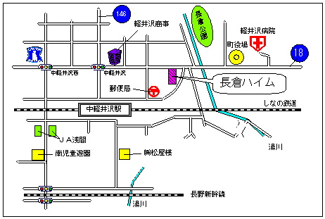 山景色の醍醐味の地図