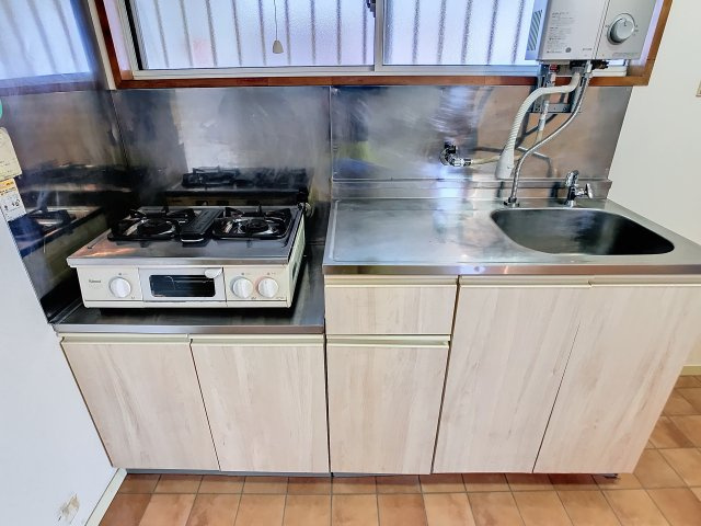 山景色の醍醐味のキッチン