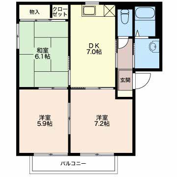 【間取り】 | バリュージュふじみB