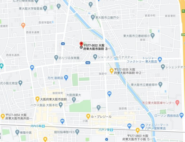 グレイス奥林Aの地図