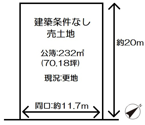 ★緑豊かな住環境★敷地ゆったり７０坪★建築条件なし売土地★京丹波町蒲生蒲生野
