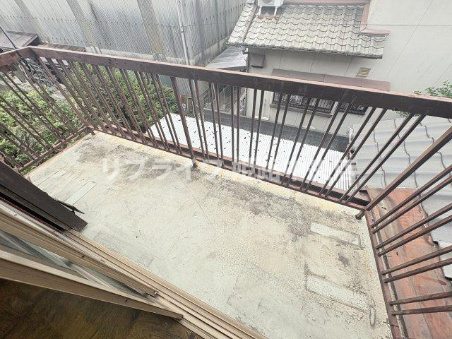 中地戸建のバルコニー
