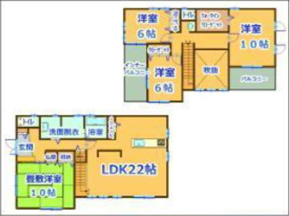 【間取り】 | 高崎市下佐野町　中古戸建