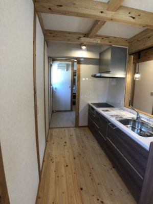 【キッチン】 | 京塚２丁目　新築住宅 | キッチン回りはこのような空間になってます