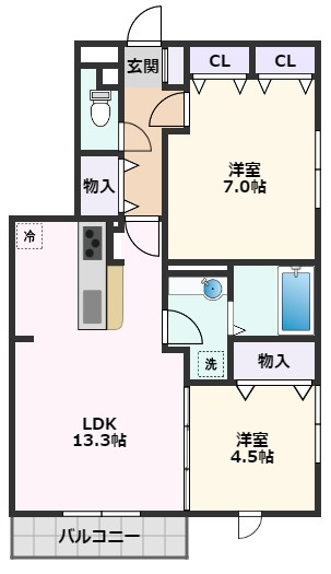 【間取り】 | サンスクエア千里万博A棟