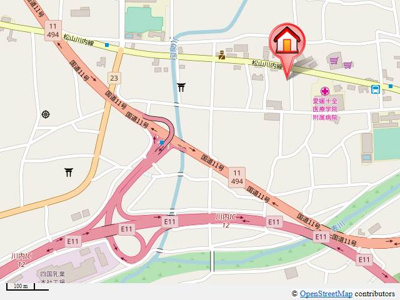 【地図】 | ヴィラ田中Ｂ棟
