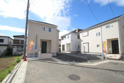 【前面道路含む現地写真】 | 海老名市社家 9号棟　新築戸建　全9棟【仲介手数料無料】 | ◇２台駐車可能