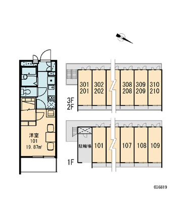 【区画図】 | レオパレスウィステリアⅠ