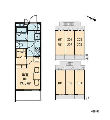 【区画図】 | レオパレスプルーム淀川