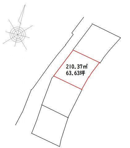 香南市香我美町上分の区画図
