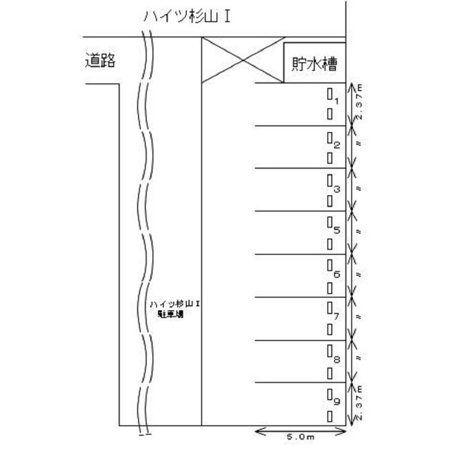 岐阜市柳津町南塚２丁目の駐車場の間取り