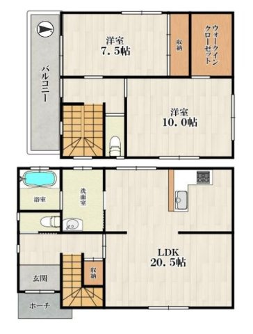 和歌山市善明寺・中古戸建・111769の間取り