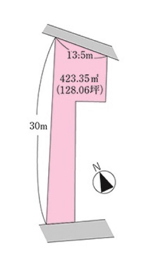 香南市夜須町坪井の土地図