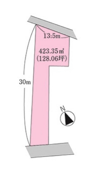 香南市夜須町坪井の土地図