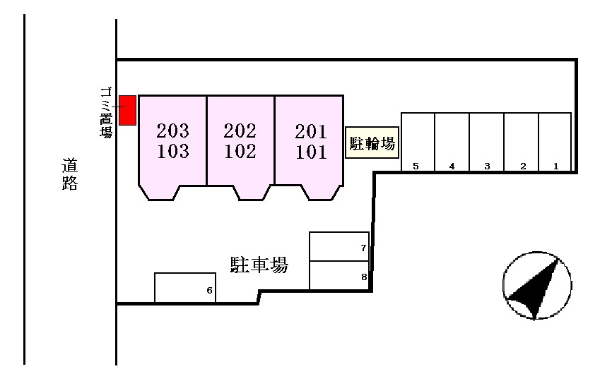 ピュアクエストの区画図