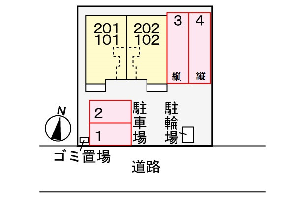 サンシャイン三永の区画図