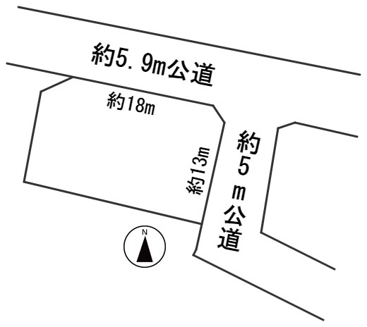 ５５２７１　関市千疋北土地の区画図