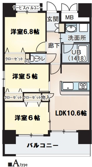 【間取り】 | ベリー海老江