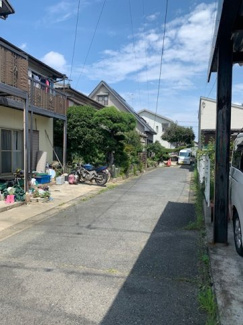 【外観】 | 羽島郡岐南町伏屋６丁目　売地　解体更地渡し
前面道路幅員4.0ｍの私道になります。