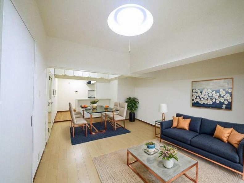 SSKビルの居間・リビング|CGで家具等を配置したもので家具等は含まれません