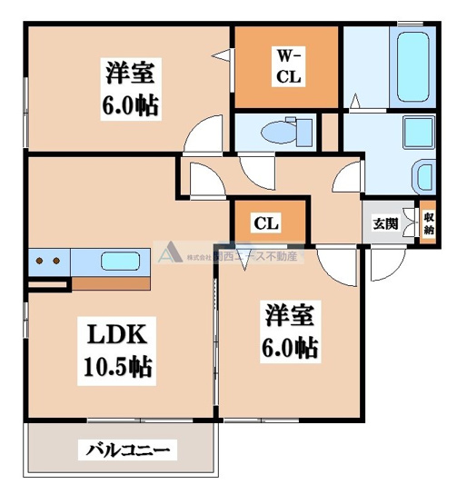 【間取り】 | エスポワールKⅣ