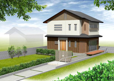 【外観パース】 | 岩倉東宮田町　新築戸建