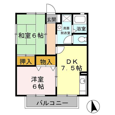 【間取り】 | 第六小野ハイツ