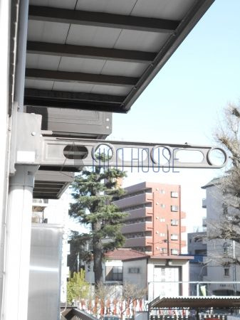 越山マンションのバルコニー