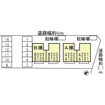 【区画図】 | ウィルモア・ロッシェ　A棟