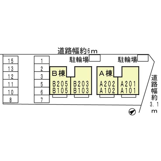 【区画図】 | ウィルモア・ロッシェ　A棟