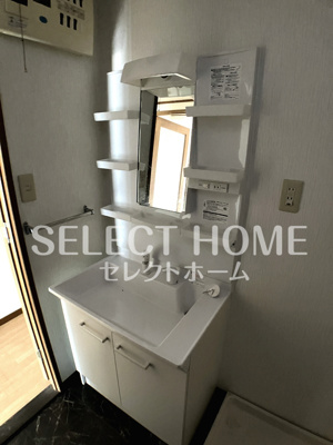 【独立洗面台】 | ケイズマンション大門（Ｋ’Ｓ大門） | 独立洗面台あり、毎朝おしゃれに忙しい女性の方におすすめです