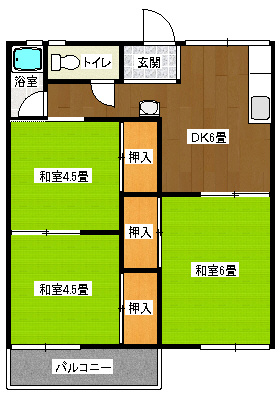 【間取り】 | カトレア花陽 | カトレア花陽間取図