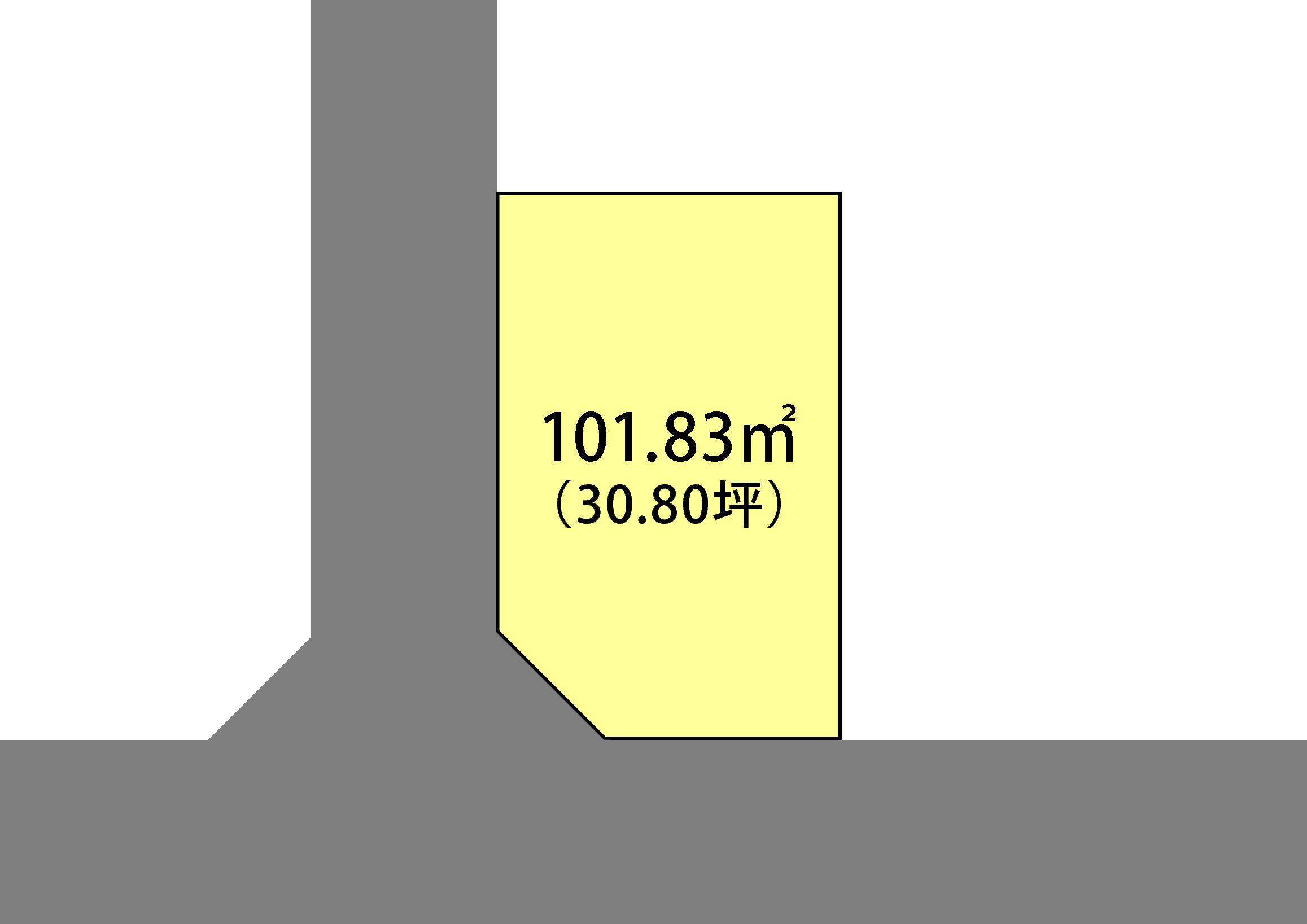 紀の川市上田井・土地・56615の区画図