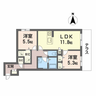 【間取り】 | シャーメゾンシャルム磯上