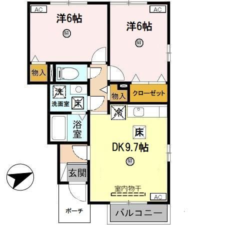 【間取り】 | メゾン・プレール栗栖
