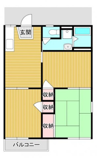 【間取り】 | サンハイツ（旭台）