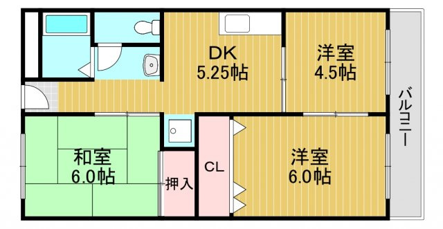 ハイツニシカワの間取り