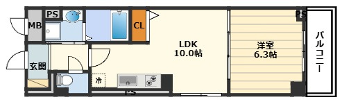 ラヴィータ西梅田の間取り