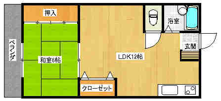 ハイツPALの間取り