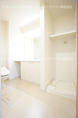 【洗面所】 | ウエストヒルパーシモン | ※同物件、同タイプ、間取り反転のお部屋です