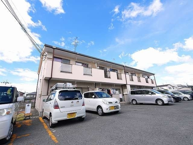 サニーハイツ朝日ヶ丘Bの外観|落ち着いた雰囲気の外観です