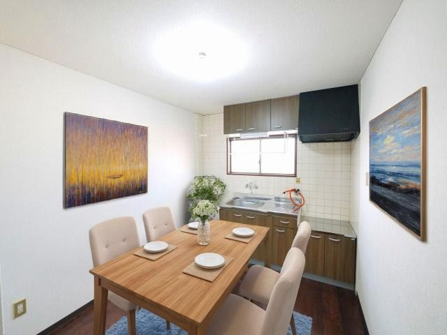 サニーハイツ朝日ヶ丘Bの居間・リビング|CGで家具等を配置したもので家具等は含まれません