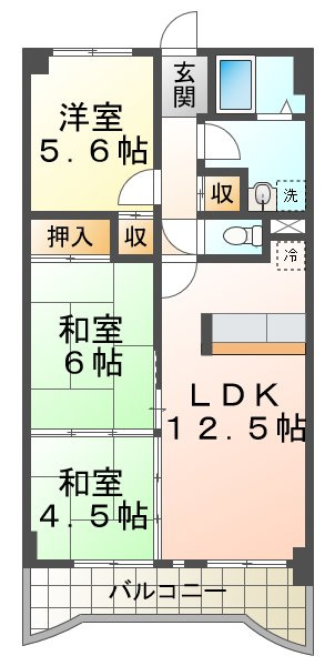 パレ清水が丘の間取り
