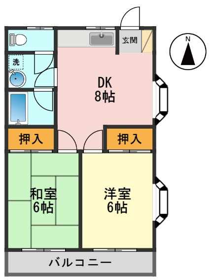 メゾンKの間取り