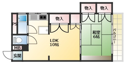 【間取り】 | コーポラス辰巳