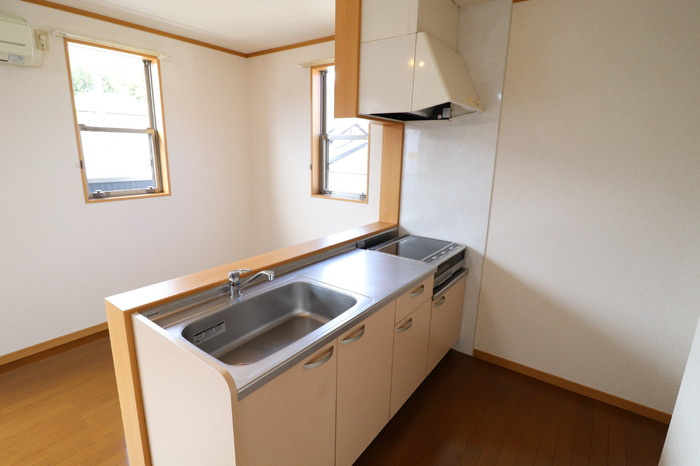 熊本市北区山室３丁目のアパートのキッチン