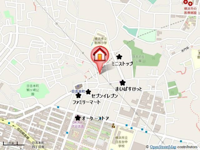 【地図】 | メゾネット日吉 | お問い合わせお待ちしております♪