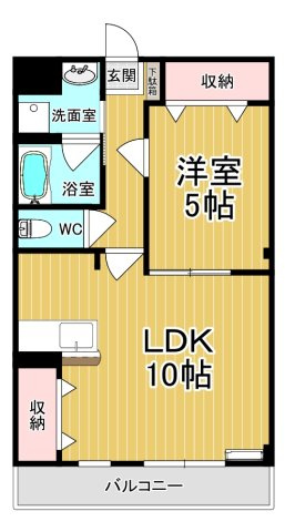 【間取り】 | ラ・フェリーチェ | カップルさんにオススメのお部屋です♪