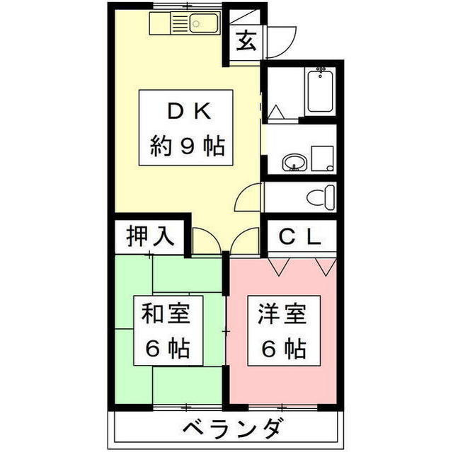 吉田グリーンハイツⅡの間取り