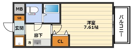 セレニテ天六の間取り